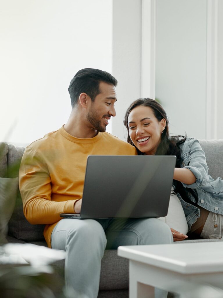 Couple looking to buy a home and considering temporary mortgage buydown.