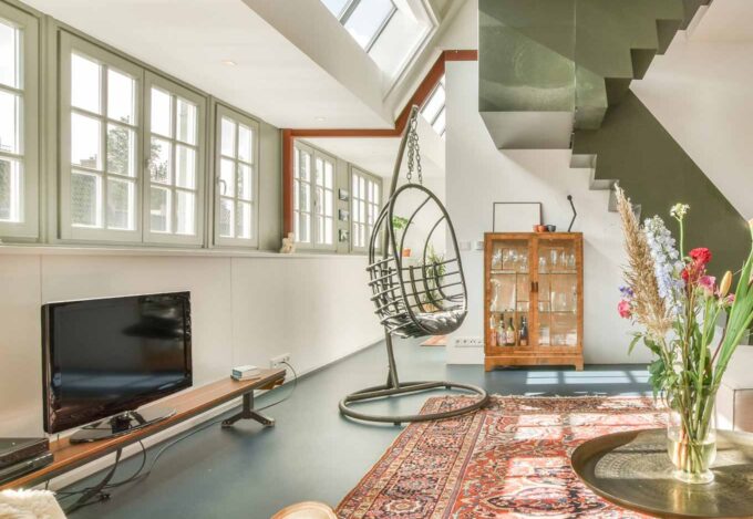 Interior of a modern house living space.